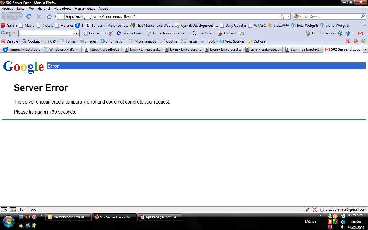 cayó gmail!